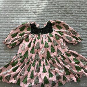 4Y PINK CHICKEN Christmas Tree Dress